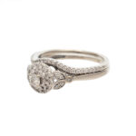 Diamond Wedding Set in 14 Karat White Gold - Image 6