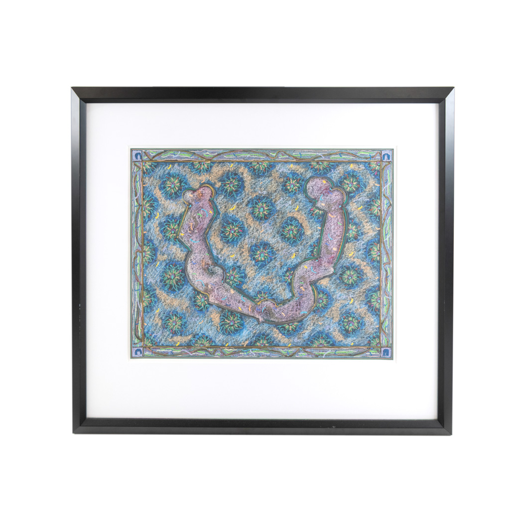 ZDLM_202-2 Unsigned “Fossil Twist” Framed Serigraph - Image 1