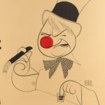 Vintage AL HIRSCHFELD Promotional Poster for the WC Fields Book “Drat!” - Image 2