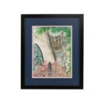 Original Watercolor of Centenary United Methodist Church in Granville, Ohio
