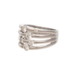 Multi-Band Diamond Ring in 14 Karat White Gold - Image 5