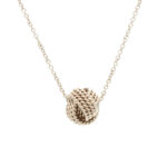 TIFFANY & CO. Sterling Silver Twist Knot Pendant on Chain