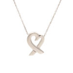 TIFFANY & CO. Sterling Silver Loving Heart Paloma Picasso Pendant on Chain