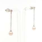 TIFFANY & CO. Sterling Silver and Freshwater Pearl Drop Earrings - Image 3