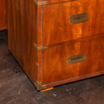 Vintage HENREDON Campaign Style Chest with Reeded Doors - Image 8