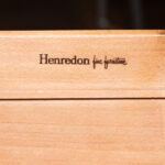 Vintage HENREDON Campaign Style Chest with Reeded Doors - Image 9