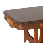 Antique Eastlake Victorian Side Table with Marble Top - Image 2