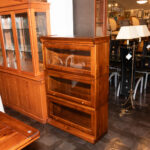 Amish Made Walnut Finish Three-Tier Barrister Bookcase - Image 2