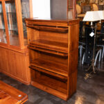 Amish Made Walnut Finish Three-Tier Barrister Bookcase - Image 3