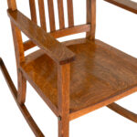 Antique Mission Tiger Oak Rocker - Image 3