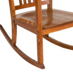 Antique Mission Tiger Oak Rocker - Image 4