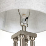 Modern Multi-Column Brushed Nickel Floor Lamp - Image 2