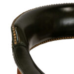 Pair of Captain’s Chairs in Dark Green Upholstery - Image 3