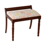 Vintage PARK FURNITURE Vanity Bench on Spiral Legs