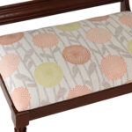 Vintage PARK FURNITURE Vanity Bench on Spiral Legs - Image 2