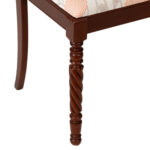 Vintage PARK FURNITURE Vanity Bench on Spiral Legs - Image 3