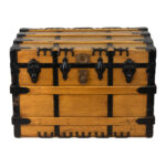 Antique EAGLE LOCK Steamer Trunk
