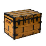 Antique EAGLE LOCK Steamer Trunk - Image 2