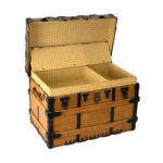 Antique EAGLE LOCK Steamer Trunk - Image 4