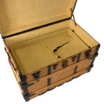 Antique EAGLE LOCK Steamer Trunk - Image 6
