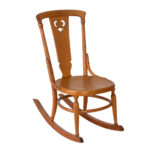 Antique Tiger Oak Sewing Rocker
