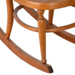 Antique Tiger Oak Sewing Rocker - Image 4
