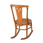 Antique Tiger Oak Sewing Rocker - Image 6