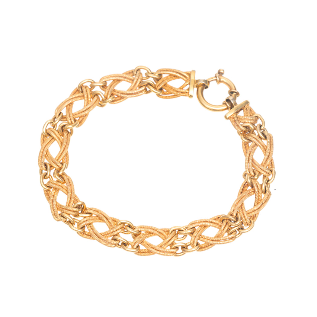 LD_193-3 Italian Chain Bracelet in 14 Karat Gold - Image 1