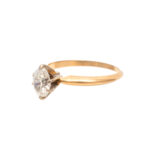 Diamond Solitaire Ring in 14 Karat Gold - Image 5