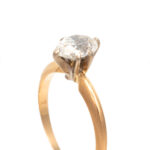 Diamond Solitaire Ring in 14 Karat Gold - Image 2
