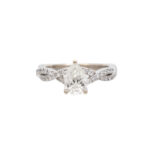 1 Carat Total Weight Diamond Ring in 14 Karat White Gold