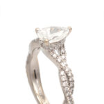 1 Carat Total Weight Diamond Ring in 14 Karat White Gold - Image 2