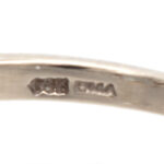Aquamarine and Diamond Ring in 14 Karat White Gold - Image 6