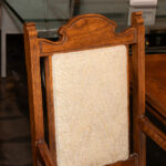 Vintage Oak Dining Table with 2 Leaves and 6 Chairs - Image 5