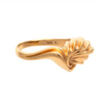 Swirl High Polish Ring in 14 Karat Gold - Image 3