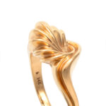 Swirl High Polish Ring in 14 Karat Gold - Image 2