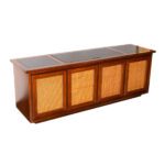 Vintage WESTINGHOUSE Mid Century Modern Walnut Solid State 300 Record Player Console