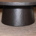 CRATE AND BARREL Willy Charcoal Concrete Pedestal Coffee Table - Image 3
