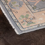 9’ x 6’1” WELL APPOINTED HOUSE Handcrafted Wool Grace Oushak Rug in French Blue - Image 4