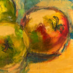 JAN DILENSCHNEIDER “Gilded Apples” Oil on Canvas - Image 2