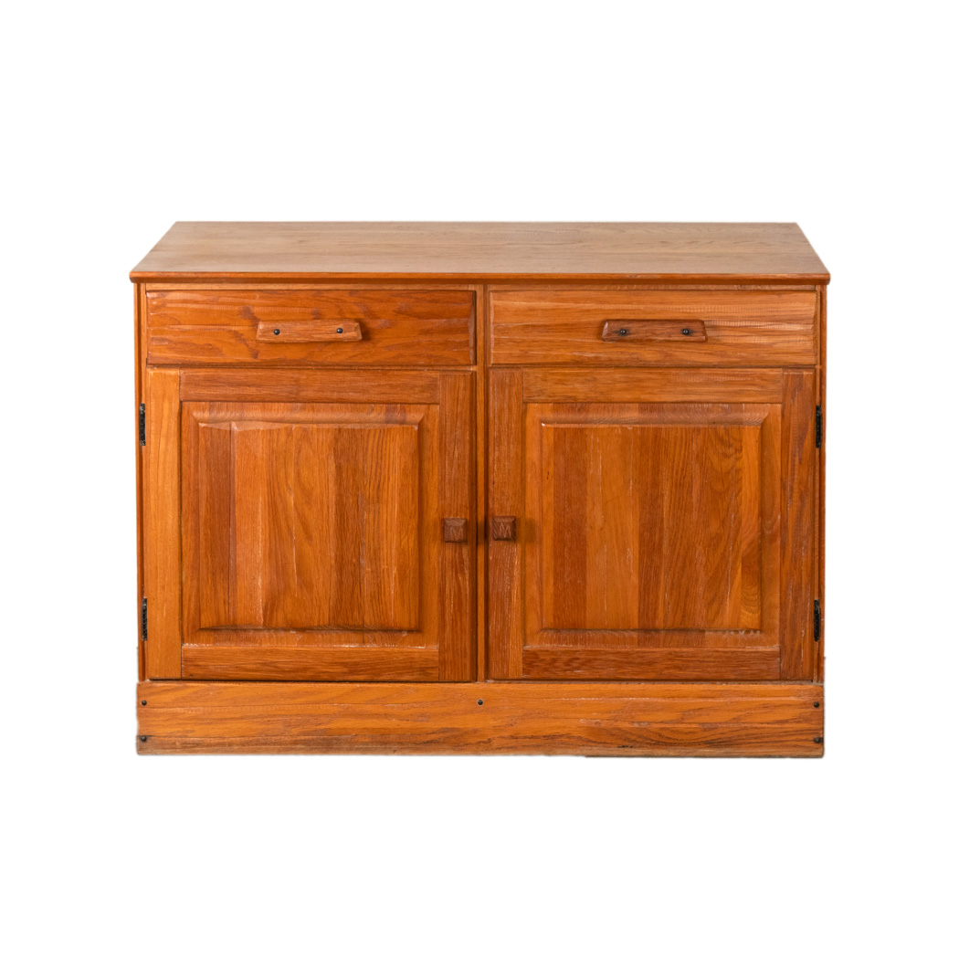 ZRUTB_102-2 Vintage BRANDT Ranch Oak Credenza - Image 1