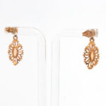 Pair of Opal Drop Earrings in 14 Karat Gold - Image 3