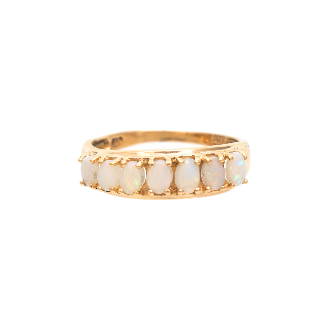 LD_10255-3 Multi-Opal Ring in 10 Karat Gold - Image 1