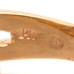 Ruby Wave Style Ring in 14 Karat Gold - Image 7