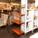 Charleston Forged Iron and Cherrywood Bakers Rack - Image 5