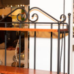 Charleston Forged Iron and Cherrywood Bakers Rack - Image 2