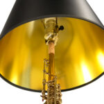 Soprano Saxophone Table Lamp with Black Shade - Image 4