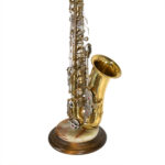 Alto Saxophone Table Lamp with Black Shade - Image 2