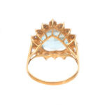 5 Carat Topaz and Diamond Ring in 10 Karat Gold - Image 4