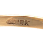 5 Carat Topaz and Diamond Ring in 10 Karat Gold - Image 6